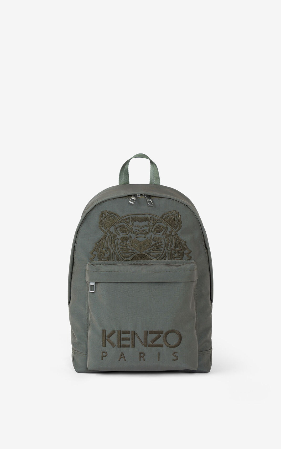 Kenzo καμβας Kampus Tiger σακίδια ανδρικα ανοιχτο γκρι | GR598229